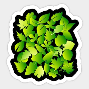 Leaves-green Sticker